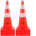 VEVOR Safety Cones, PVC Orange Construction Cones, 2 Reflective Collars Traffic by VEVOR
