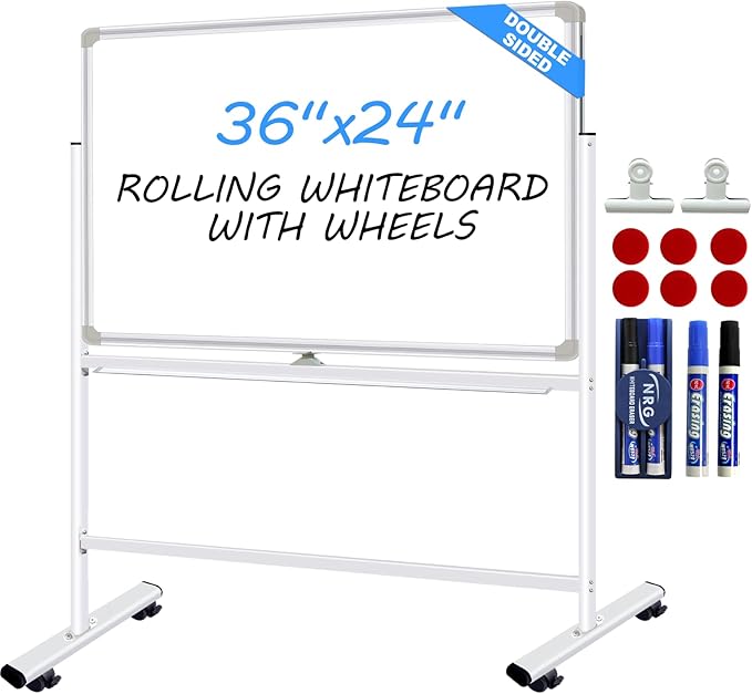 Dry Erase Board with Stand by CALENBO