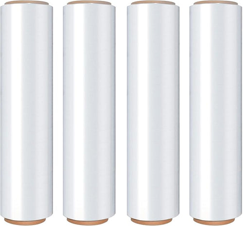 18 Inch Stretch Wrap Roll, Heavy Duty 1500ft Shrink Wrap Roll, Plastic Wrap by Elxrict