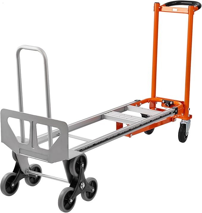 3in1 Aluminum Hand Truck 880 lb Capacity, Stair Climbing Cart Utility Cart - Image 7