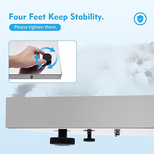 Animal Digital Scale, 200KG/440Lbs Electronic Stainless Steel Veterinary Scale - Image 6