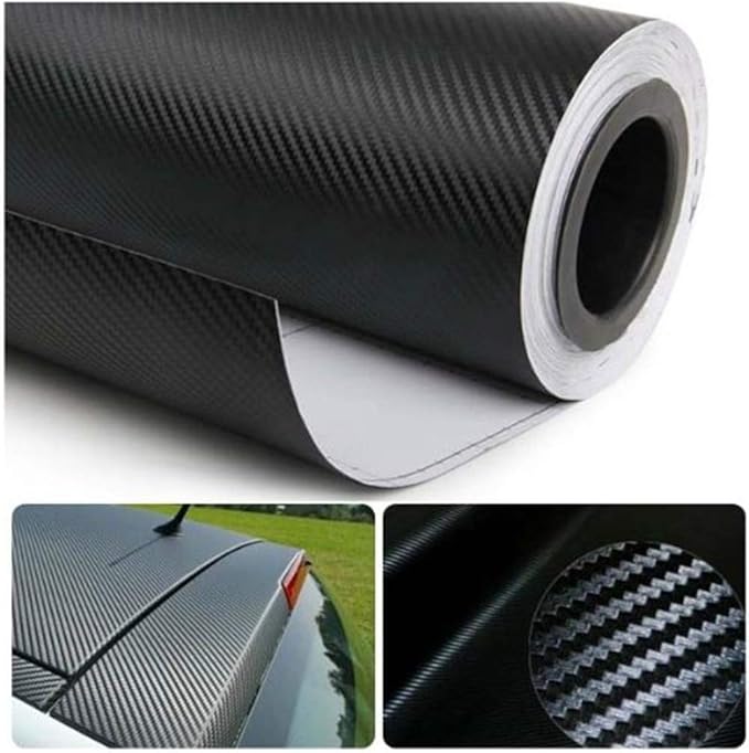 3D Carbon Fiber Film Twill Weave Vinyl Sheet Roll Wrap - Image 2