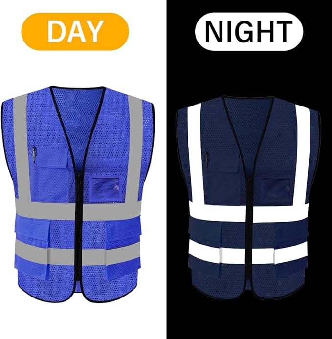 HYCOPROT High Visibility Mesh Safety Reflective Vest - Image 5