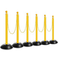 Amylove Plastic Stanchion Post Set, Traffic Warning Line Stanchion Crowd by Amylove