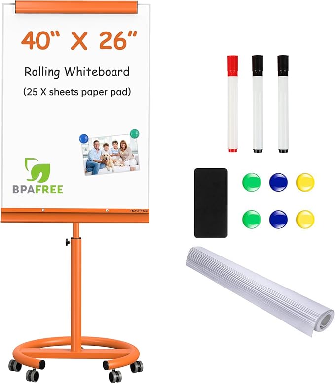 TSJ OFFICE Mobile Whiteboard Magnetic by TSJOFFICE