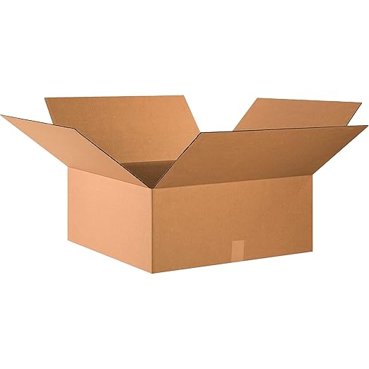BOX USA 24x24x10 Corrugated Boxes, 24L x 24W x 10H, Storage Box by BOXUSA