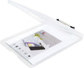 OFFIDIX Clipboard Storage Box Transparent Plastic Paper Clipboard Paper Holder by Offidix