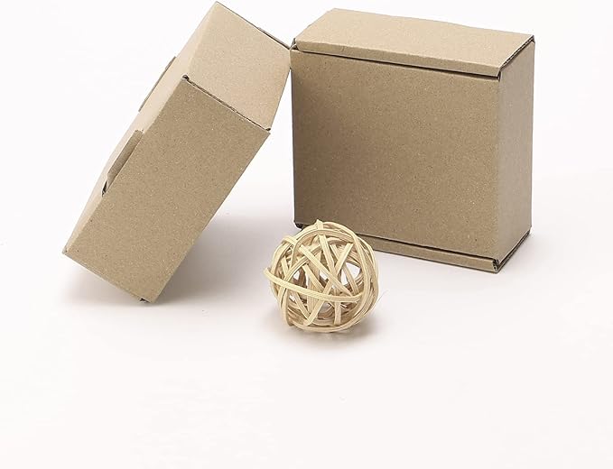 Ellbest 20pcs Mini Packing Boxes, Kraft Paper Boxes, 1.5 mm Thick - Image 2