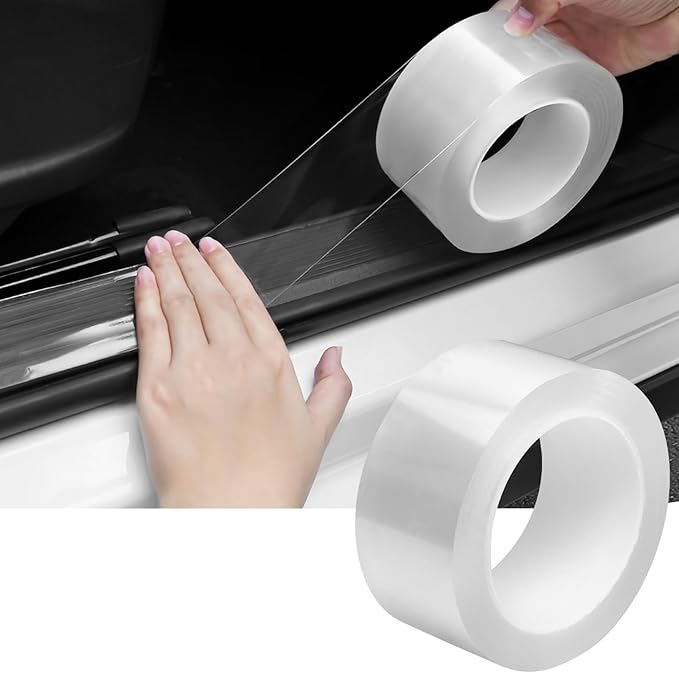 DGSL Car Door Edge Guards Door Sill Protector, 1.2In x 19.7Ft 5D Carbon Fiber by DGSL