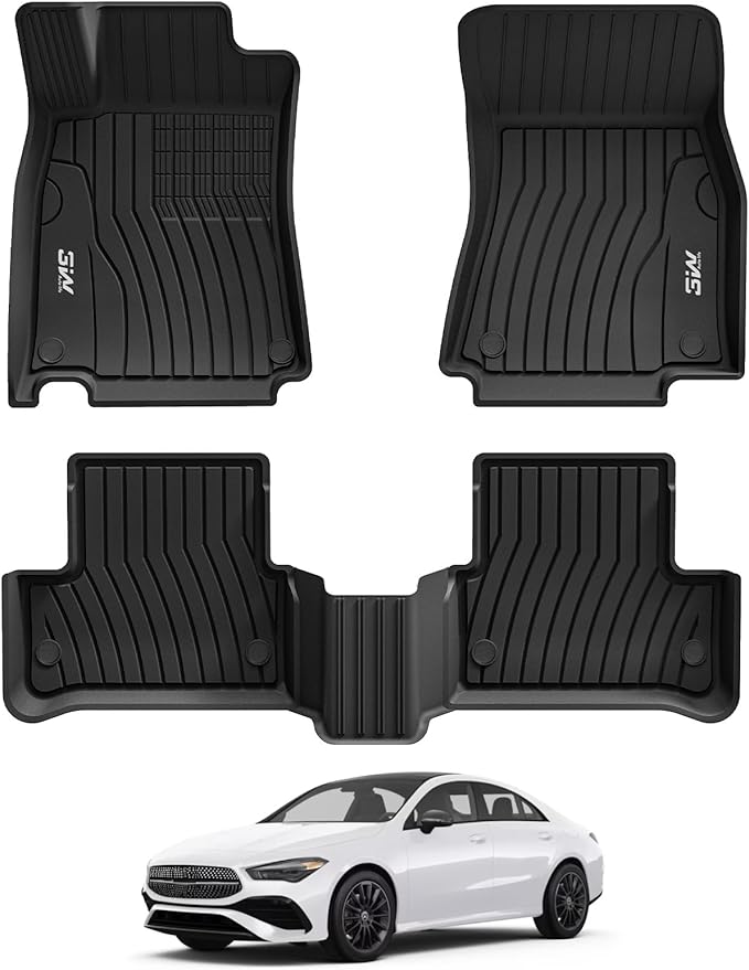 3W Floor Mats for Mercedes Benz CLA 250 / GLA 250, TPE All Weather Custom Fit by 3W