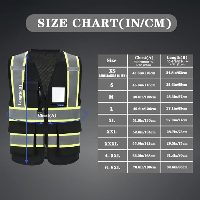 AYKRM Custom Logo Personalised Printed High Visibility Reflective 2 two tone - Image 6