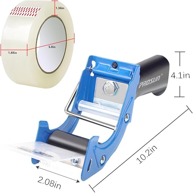 Heavy Duty Metal Packing Tape Dispensers Gun:2-inch Wide Tape Dispenser - Image 3