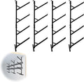 4 Tier Shipping Container Shelf 4 Pack, Heavy Duty Container Shelving Shelf by Hymula