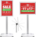 Pedestal Sign Holder 11x17inch Adjustable Floor Stand by VAIIGO