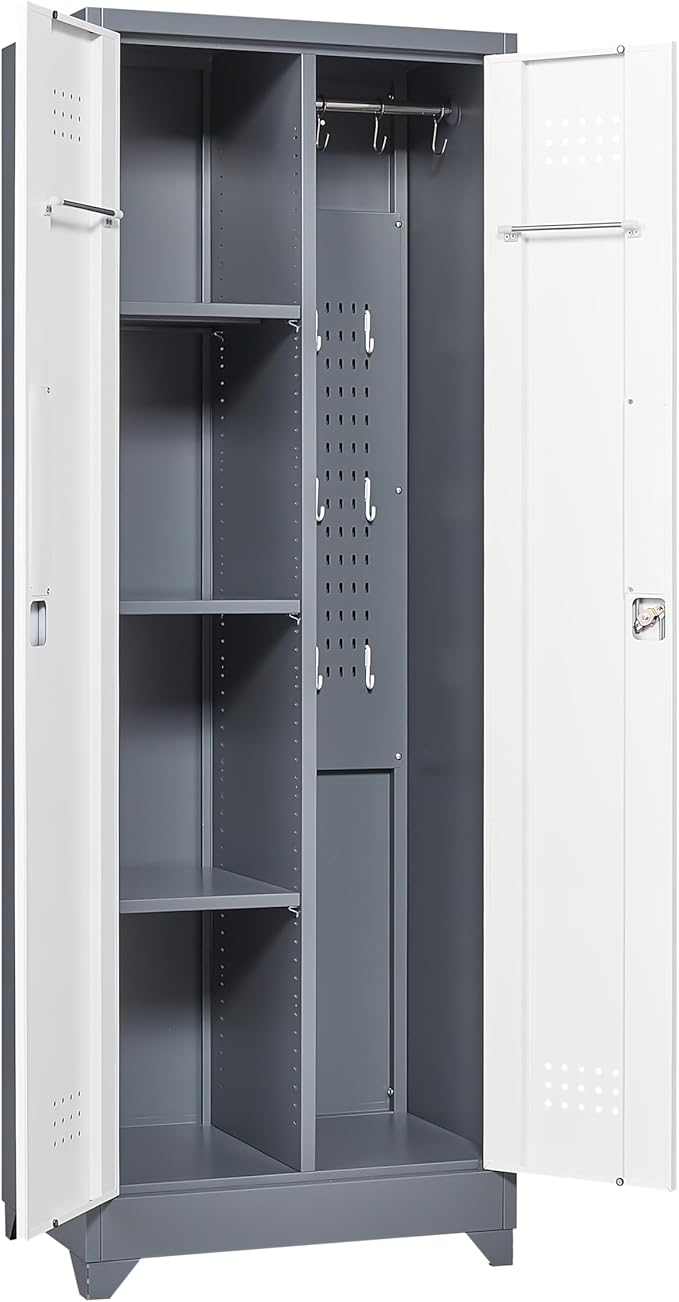 FLEXIMOUNTS 65'' Tall Metal Storage Cabinet - Image 5