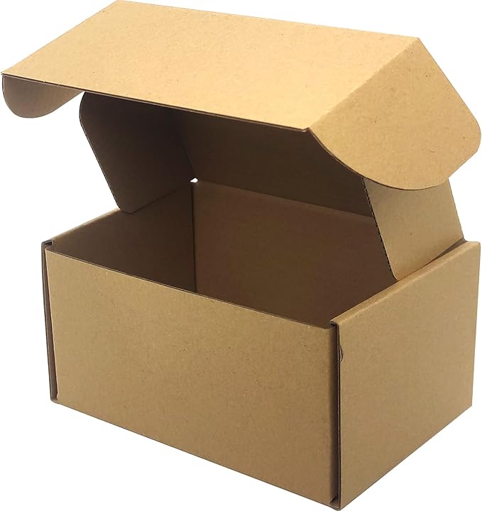 Small Brown Shipping Boxes for Small Business Pack of 25-6x4x3 inches Cardboard - Image 3