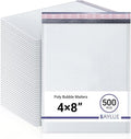 White Small Bubble Mailers 4x8 Inch #000 | Thick Padded Poly Mailer Envelope | by BAYLUE