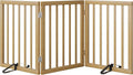 Dog Gates for Doorways Stairs, Foldable Freestanding Pet Gate, Dog Fences Indoor by MinoKesper