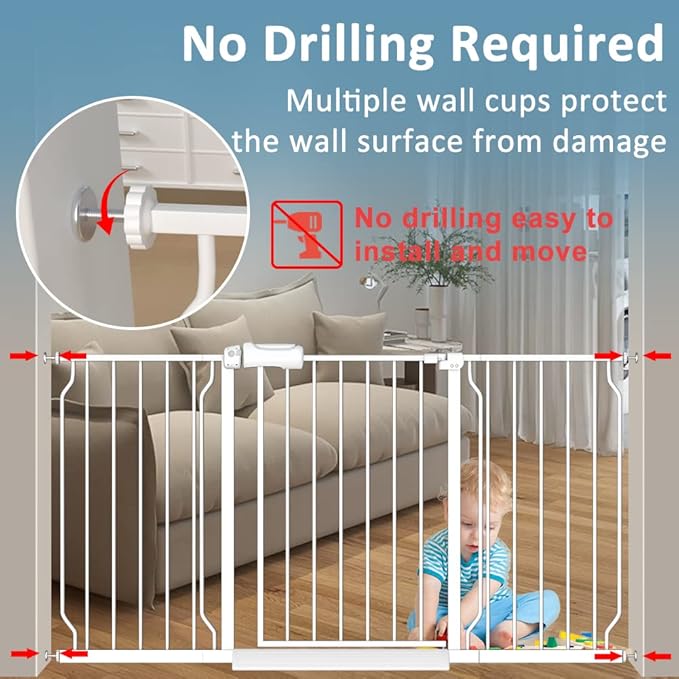 Extra Wide Baby Gate 34-38.5 Inch Wide - Image 4
