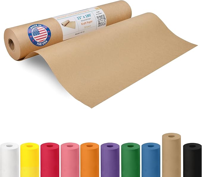 Brown Paper Roll 15" x 2160" by IDLPackaging