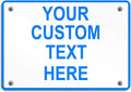 Aluminum Weatherproof Metal Sign Multiple Sizes Custom Personalized Text Here by Unknown