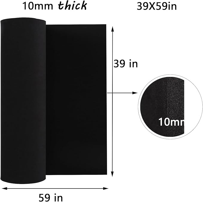 AMZQNART EVA Foam, Cosplay Foam Roll, Size 10mm Thick 39 x 59in Suitable - Image 2