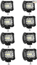 8PCS LED Pods, 4 Inch 60W Light Bar, 8 Pack White Lights by AAIWA