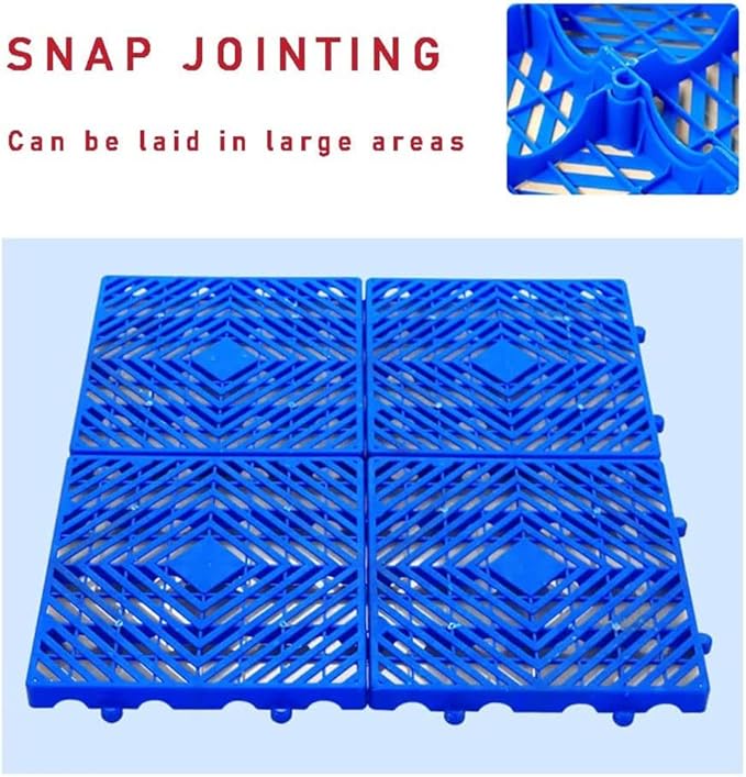 Plastic Pallet, Waterproof Storage Grid Pad, Lightweight Nestable Floor Pallets - Image 4