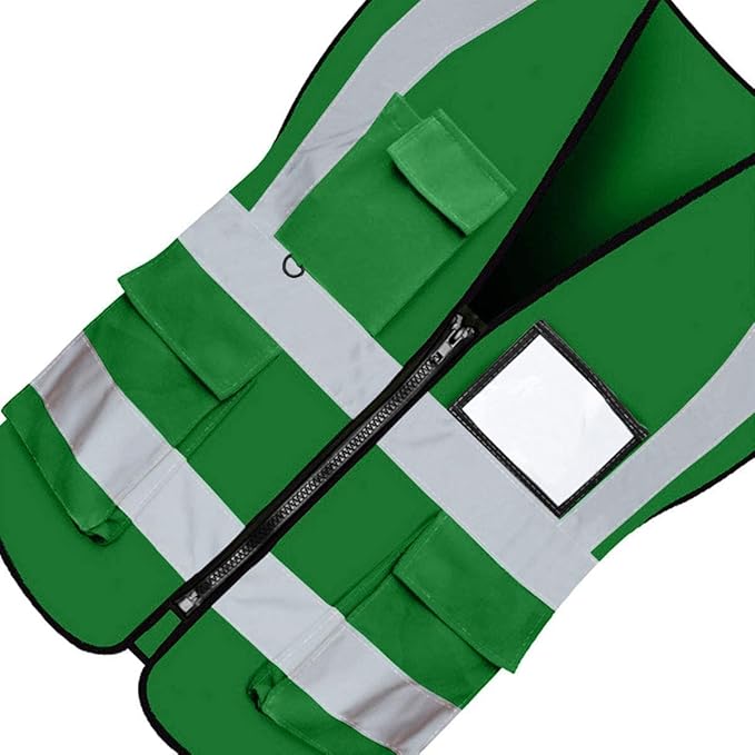 BeautyWill Custom Logo Safety Vest Class2 High Visibility Reflective Vest - Image 6