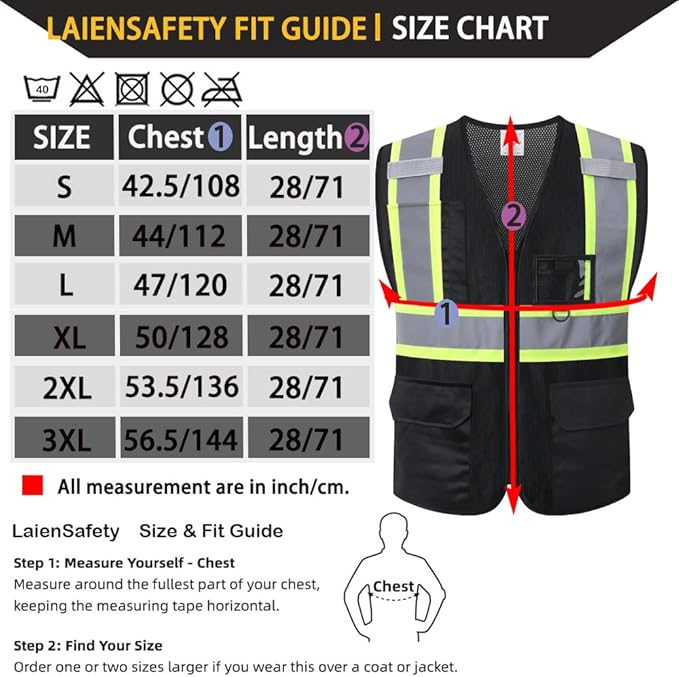 Reflective Safety Vest for Men Women - Image 2