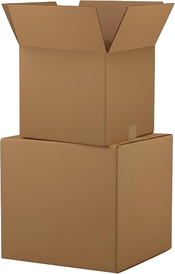 The Boxery Cube 7 x 7 x 7-inch Corrugated Cardboard Boxes, Small | Pack of 25 by TheBoxery