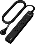 LIDER Outlet Extender with 4 Receptacles, USB-A and 2 USB-C, Ultra-Thin by LIDER
