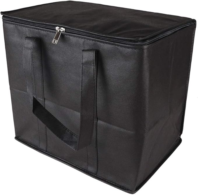 Ezek Reusable Insulated Grocery Bags in Black, Stand Upright, Double The Sturdy - Image 2