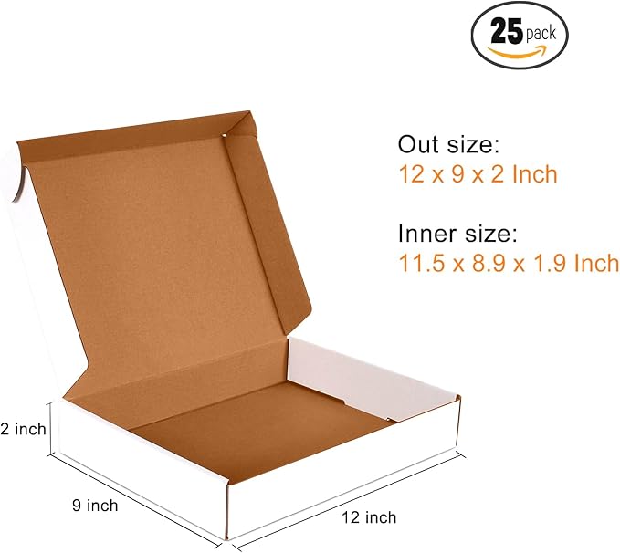 12x9x2 inch Small Shipping Boxes Set of 25 - Image 4