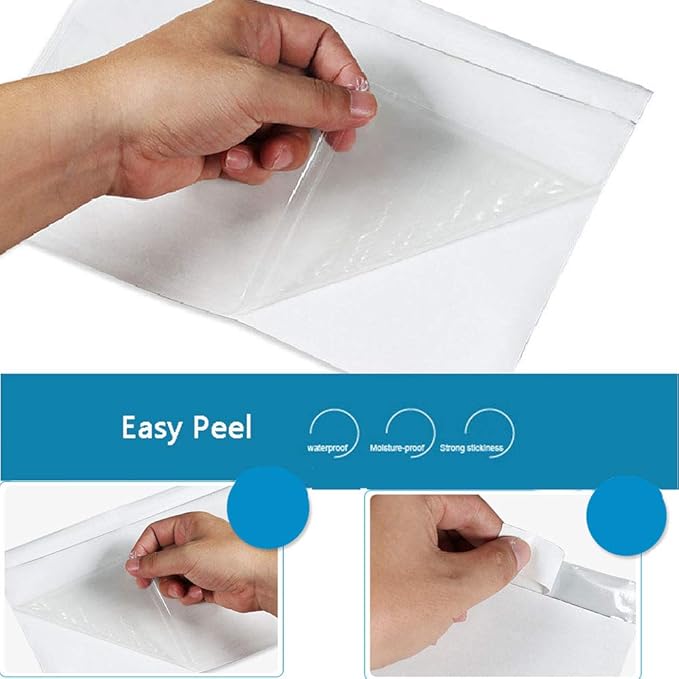 6" x 9" Clear Adhesive Top Loading Packing List Pouches Shipping Label Envelopes - Image 2