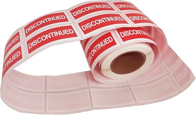 Discontinued Retail Labels, 2x1Inch Warehouse Inventory Label, 500 per Roll - Image 3