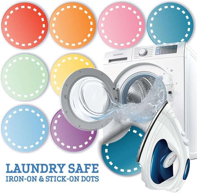 Color Coded Iron-on & Stick-on Dot Bundle - Image 8