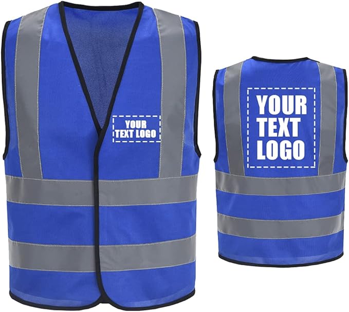 AYKRM 12 colour High visibility viz vest hi vis viz reflective work by AYKRM