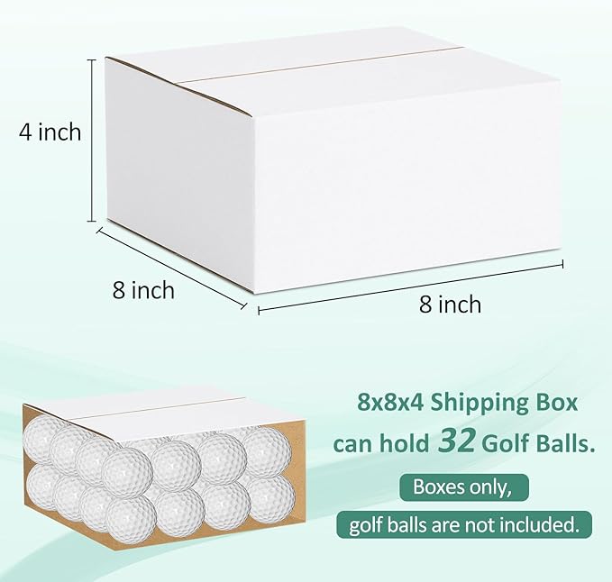Eupako 8x8x4-Small-Shipping-Boxes-30-Pack-White-Corrugated-Box-Mailers - Image 2