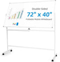 VOWNER Double-Sided Magnetic Whiteboard, Reversible Rolling White Board by VOWNER