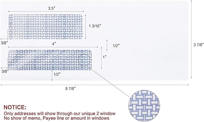#9 Double Window Security Envelopes, HERKKA No.9 Double Window Business - Image 3