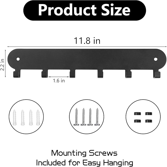 2 Pack Key Holder for Wall, Key Hooks, Key Holder Wall Mount Self Adhesive - Image 2
