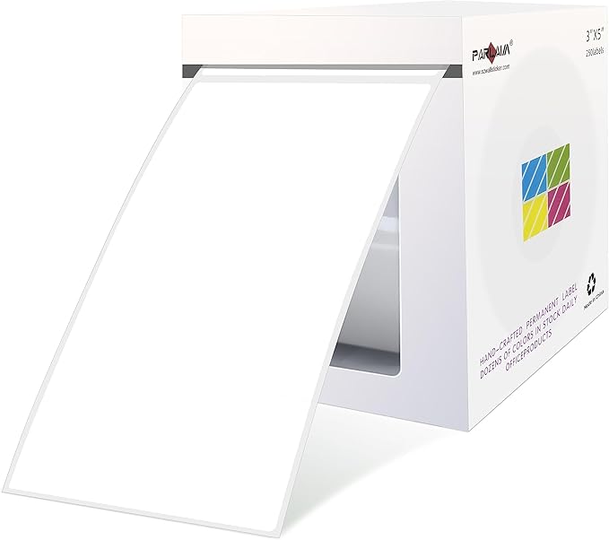 PARLAIM 3 x5 inch Rectangle Sticker Labels Adhesive Color Coding Stickers by PARLAIM