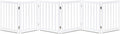 LZRS 6-Panel Extra-Wide Freestanding Wooden Dog Gate Indoor – 24”High Foldable by LZRSPET