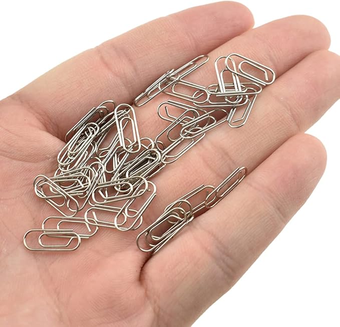 HAHIYO Paper Clips Sturdy 0.59 inches Length 50 Pack Mini Paperclips Heavy Duty by HAHIYO