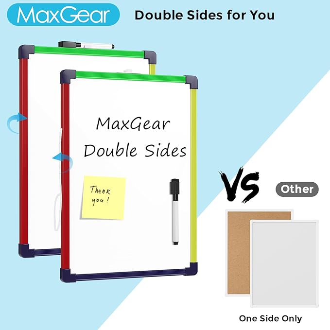 MaxGear Colorful Small Dry Erase Board, Portable Whiteboard - Image 3