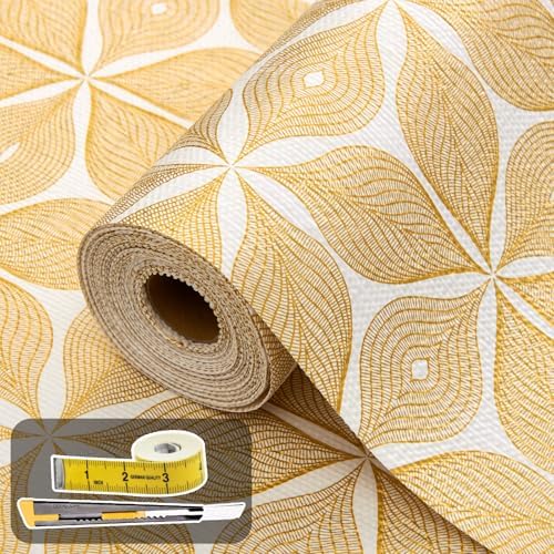 Shelf Liners for Kitchen Cabinets 17in x 20FT, Non Adhesive Cabinet Liner by Kimhan
