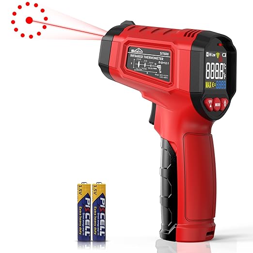 Infrared Thermometer Gun, SQECH Laser Thermometer Gun -58℉～1112℉, Non-Contact by SQECH