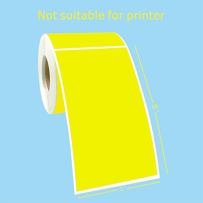 PARLAIM 3 X 5 Inch 250 Per Roll Rectangle Inventory Color Coding Labels - Image 2