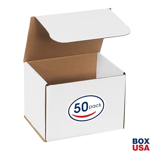 BOX USA Shipping Boxes Small 8"L x 6"W x 6"H, Moving and Storage - Image 2